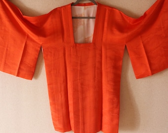 Red/ orange Vintage Michiyuki coat/ kimono jacket