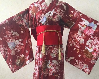 Traditional Yukatta (Summer kimono) without obi