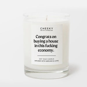 New Home Gift | Congrats On Buying a House in this Economy | Funny Housewarming Gift for Friends