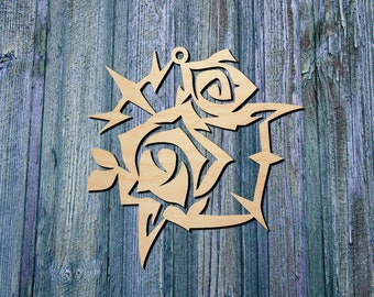 Navia Constellation Ornament | Wood decor | Genshin Impact Inspired | Fan Made