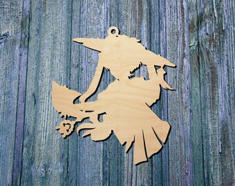 Wanderer Silhouette Ornament | Wood decor | Genshin Impact Inspired | Fan Made