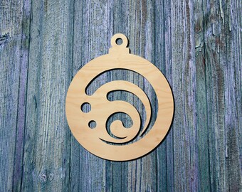 Hydro Element Ornament | Wood decor | Genshin Impact Inspired | Fan Made