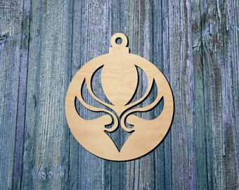 Anemo Element Ornament | Wood decor | Genshin Impact Inspired | Fan Made