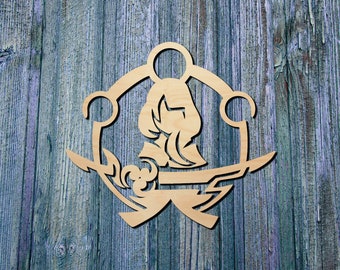 Raiden Shogun Constellation Ornament | Wood decor | Genshin Impact Inspired | Fan Made
