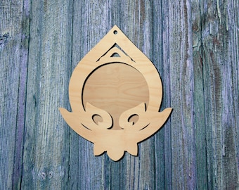 Sumeru Blank Vision Ornament | Wood decor | Genshin Impact Inspired | Fan Made