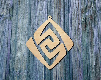 Geo Element Ornament | Wood decor | Genshin Impact Inspired | Fan Made
