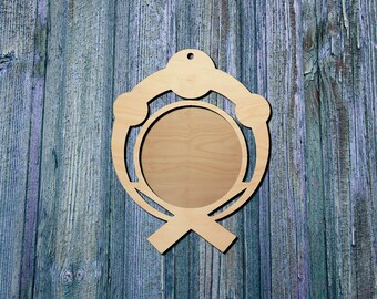 Inazuma Blank Vision Ornament | Wood decor | Genshin Impact Inspired | Fan Made
