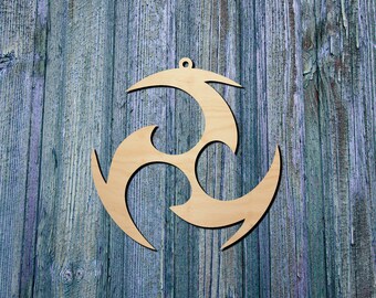 Electro Element Ornament | Wood decor | Genshin Impact Inspired | Fan Made