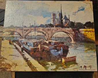 Canal Scene By M. Martin