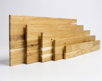 Appuis de fenêtre intérieur en chêne, fabriqué à la main, huilé, en bois naturel de 18 mm d'épaisseur, sur mesure, idéal pour les intérieurs élégants.