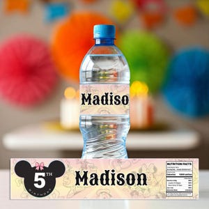 Mickey Mouse water bottle wrap template, Mickey Mouse Birthday 0002