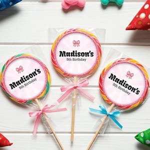 Minnie Mouse Lollipop Label for Minnie & Mickey Mouse Birthday Favors 0006