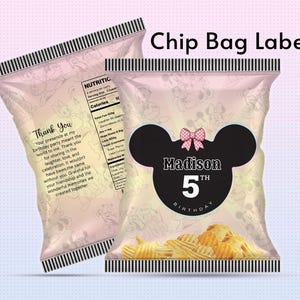 Mickey Mouse Chip Bags, Mickey Mouse Chip Bag Template, Mickey Mouse Birthday 0002