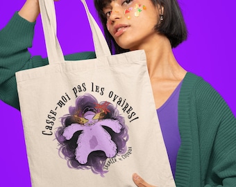 Tote bag féministe éco – illustration Clitorine – coton bio