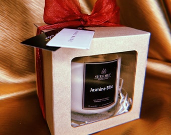 Geschenkkerze Jasmine Bliss - Duftkerze
