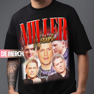 WENTWORTH MILLER TEES / Wentworth Miller Vintage Shirt / Wentworth Miller 90s Tshirt / Wentworth Miller Tribute Merch / Wentworth Miller Fan