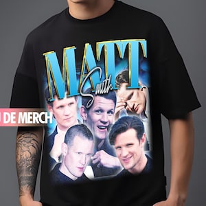 CAMISETAS DE MATT SMITH / Camiseta vintage de Matt Smith / Camiseta de Matt Smith de los 90 / Merchandising tributo a Matt Smith / Fanático retro de Matt Smith / Regalo divertido de Matt Smith
