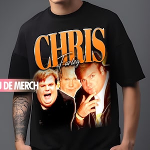 CHRIS FARLEY TEES / Chris Farley Vintage Shirt / Chris Farley 90s Tshirt / Chris Farley Tribute Merch / Chris Farley Fan / Chris Farley Gift