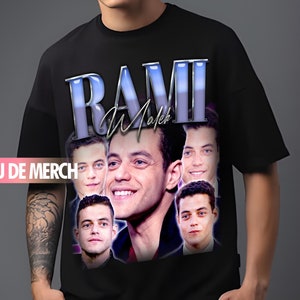 RAMI MALEK TEES / Rami Malek Vintage Shirt / Rami Malek 90s Tshirt / Rami Malek Tribute Merch / Rami Malek Retro Tee / Rami Malek Fans Funny