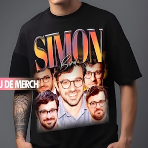 SIMON BIRD TEES / Simon Bird Vintage Shirt / Simon Bird 90s Tshirt / Simon Bird Tribute Merch / Simon Bird Retro Tee / Simon Bird Fans Funny