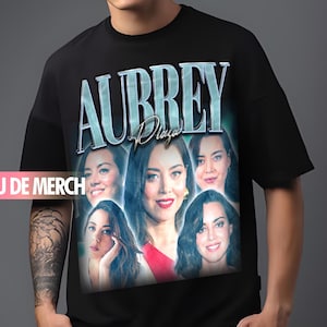AUBREY PLAZA TEES / Aubrey Plaza Vintage Shirt / Aubrey Plaza 90s Tshirt / Aubrey Plaza Tribute Merch / Aubrey Plaza Tee / Aubrey Plaza Fans