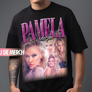 PAMELA ANDERSON TEES / Pamela Anderson Vintage Shirt / Pamela Anderson 90s Tshirt / Pamela Anderson Tribute Merch / Pamela Anderson Fans Tee