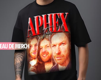 Aphex Twin Graphic T Shirt, Aphex Twin Bootleg Tee, Aphex