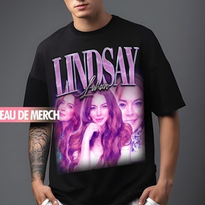 LINDSAY LOHAN TEES / Lindsay Lohan Vintage Shirt / Lindsay Lohan 90s Tshirt / Lindsay Lohan Merch / Lindsay Lohan Retro / Lindsay Lohan Fans
