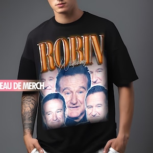 ROBIN WILLIAMS TEES / Robin Williams Vintage Shirt / Robin Williams 90s Tshirt / Robin Williams Retro Fans Merch / Robin Williams Funny Gift