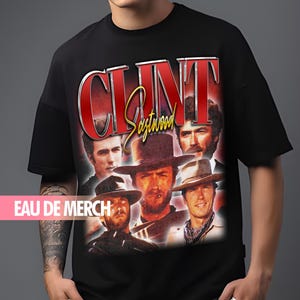 CLINT EASTWOOD TEES / Clint Eastwood Vintage Shirt / Clint Eastwood 90s Tshirt / Clint Eastwood Tribute Tee Merch / Clint Eastwood Fans Gift