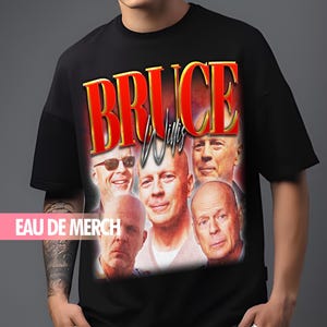 BRUCE WILLIS TEES / Bruce Willis Vintage Shirt / Bruce Willis 90s Tshirt / Bruce Willis Tribute Merch / Bruce Willis Fan / Bruce Willis Gift