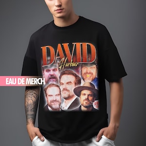 DAVID HARBOUR TEES / David Harbour Vintage Shirt / David Harbour 90s Tshirt / David Harbour Tribute Retro Merch / David Harbour Homage Funny