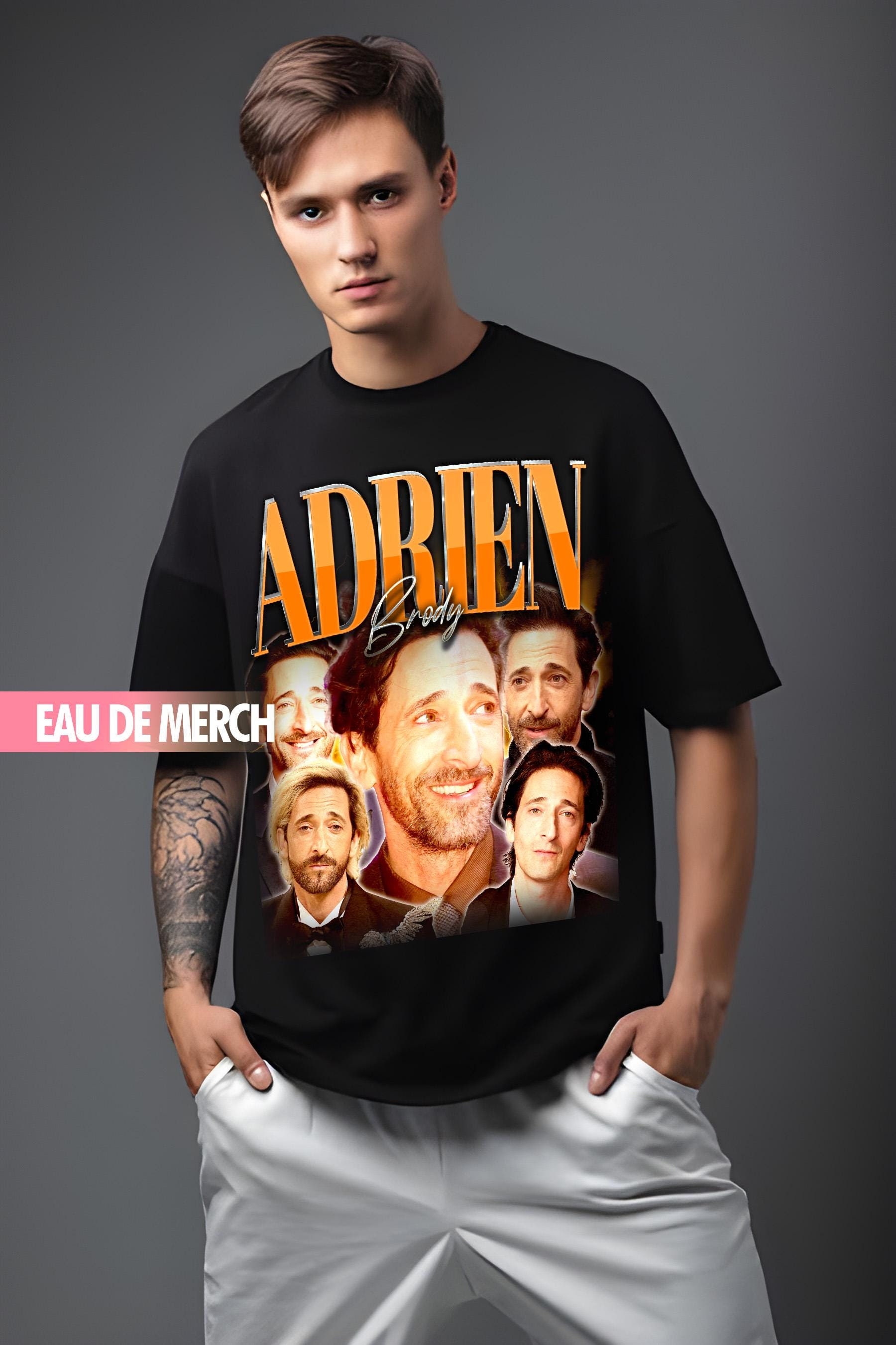 ADRIEN BRODY TEES / Adrien Brody Vintage Shirt / Adrien Brody 90s Tshirt / Adrien Brody Tribute Merch / Adrien Brody Fan / Adrien Brody Gift