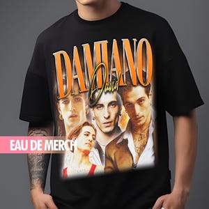 CAMISETAS DE DAMIANO DAVID / Camiseta vintage de Damiano David / Camiseta de Damiano David de los 90 / Merchandising de Damiano David / Regalos de Damiano David / Fans de Damiano David