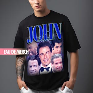 JOHN TRAVOLTA TEES / John Travolta Vintage Shirt / John Travolta 90s Tshirt / John Travolta Tribute Fan Merch / John Travolta Retro Tee Edit