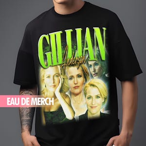 GILLIAN ANDERSON TEES / Gillian Anderson Vintage Shirt / Gillian Anderson 90s Tshirt / Gillian Anderson Tribute / Gillian Anderson Gifts Fan