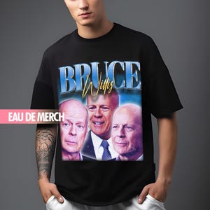 BRUCE WILLIS TEES / Chemise vintage Bruce Willis / Tshirt Bruce Willis des années 90 / Bruce Willis Tribute Merch / Bruce Willis Tee / Fans de Bruce Willis