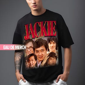 JACKIE CHAN TEES / Jackie Chan Vintage Shirt / Jackie Chan 90s Tshirt / Jackie Chan Tribute Merch / Jackie Chan Homage Tee / Jackie Chan Fan