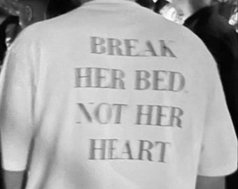 Breek haar bed niet haar hart shirt - cadeaus voor jongens, cadeaus voor vrienden, cadeau voor vriend, hart shirt, vrouw cadeau, Pinterest shirt, geschenken