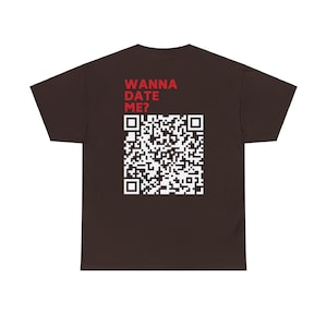 Wanna Date Me QR-Code Shirt Bild 4