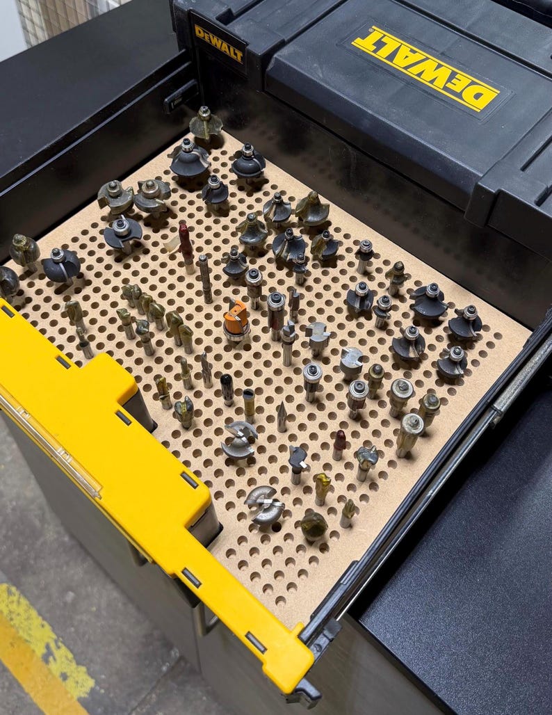 Router Bit Holder for Dewalt Tstak | Tstak Drawer Insert Organizer ...