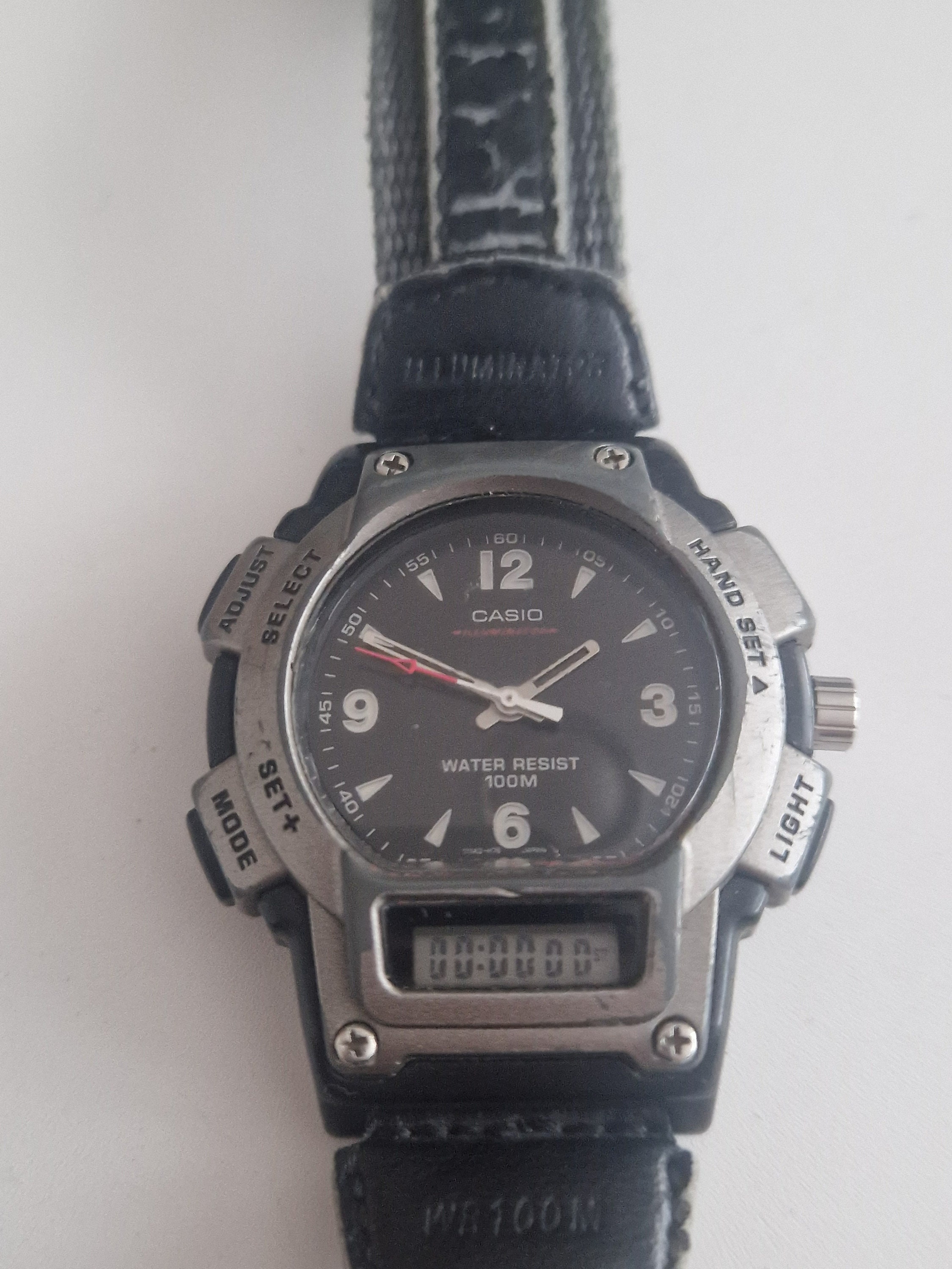 Vintage Casio AQ 150W Chronograph Illuminator JAPAN Stainless Steel Made in Japan Etsy