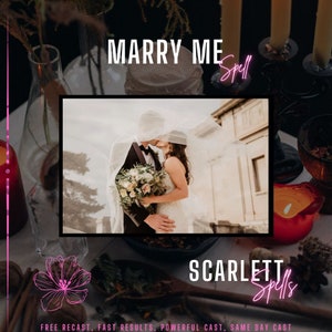 Marry Me Spell | Obsession Spell | Find Love | Passion Spell | Bring Back Ex Spell | Love Spell for Soulmates | Manifest your true love