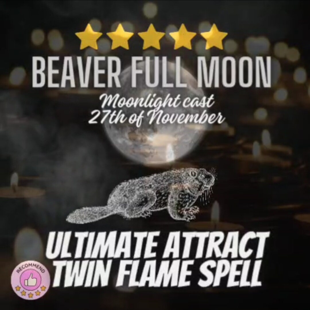 LAST FULL MOON Beaver Spell Powerful Spell Wish for - Etsy