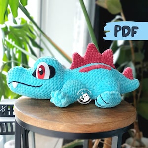 Bitey Crocodile Monster - Crochet Pattern DIGITAL PDF - Amigurumi Tutorial