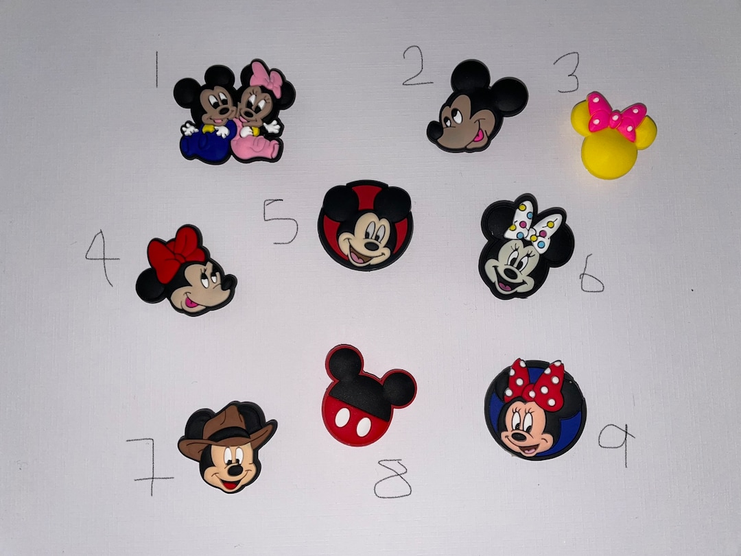 Mickey Mouse Minnie Mouse Disney Jibbitz for Croc Shoe Etsy