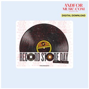 Taylor Vinyl Record LP CD Hype Sticker Dupe vervangende digitale SVG RSd Record Store Day (optie 9)