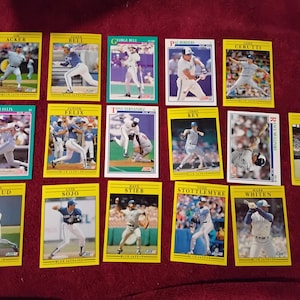 Colección de tarjetas de béisbol de los Blue Jays