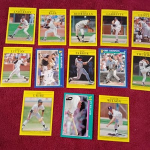 Colección de tarjetas de béisbol de los Gigantes
