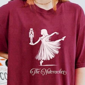 Nutcracker Christmas Shirt Clara Ballerina Gift for her Nutcracker T-Shirt Christmas Ballerinas Gift Ballet Holiday Season Cute Tee for Girl